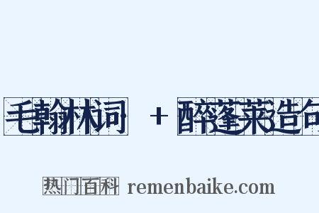 毛翰林词·+醉蓬莱造句是什么意思的图片